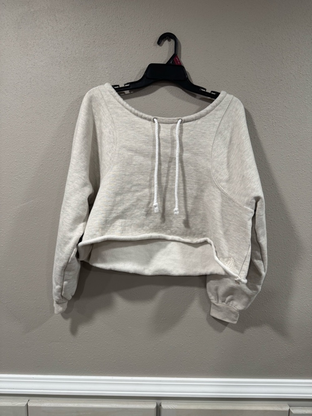 Free People Movement For The Win Off The Shoulder Sweatshirt Oversized - Picture 4 of 8